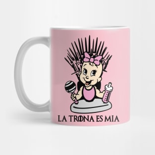 La trona es mía (versión niña). Mug